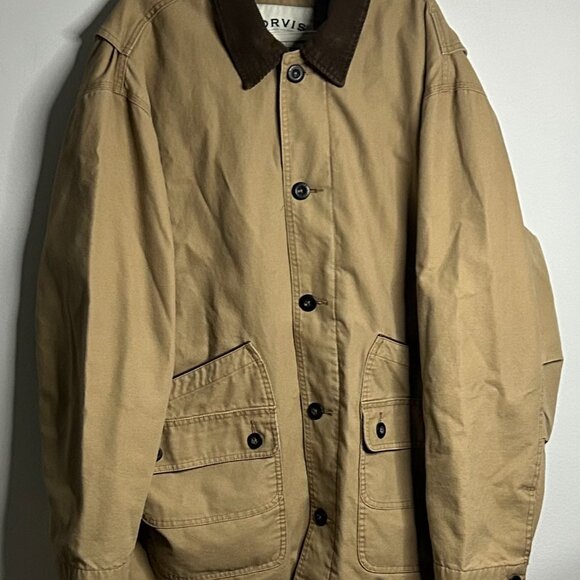 ORVIS Canvas Barn Jacket Men’s XL Color:Brown With Quilted Lining - Picture 3 of 8